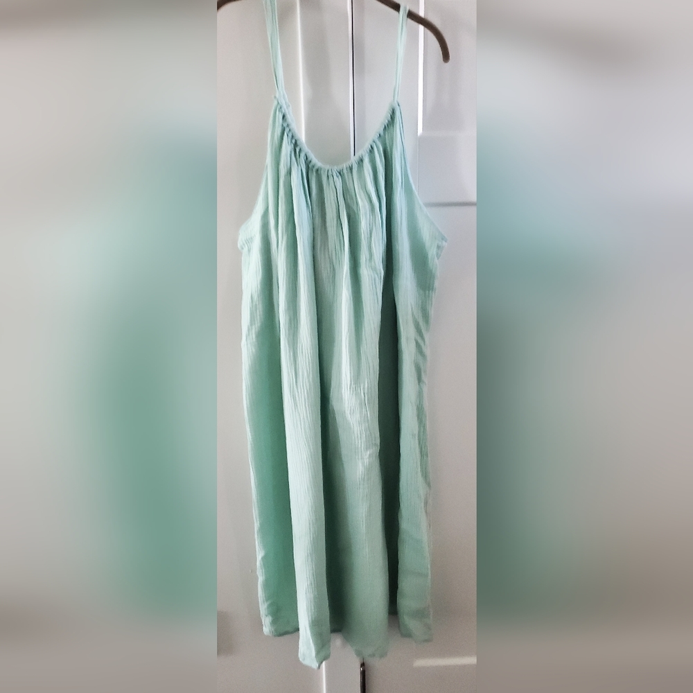 Kona Sol women's teal midi  cover-up 1X/2X
